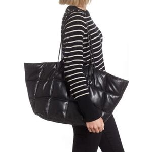 AllSaints Nadaline Quilted Leather Tote